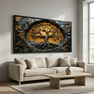 tableau arbre de vie 3D effet sculpture
