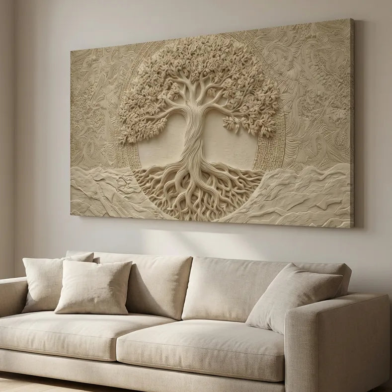 tableau arbre de vie 3d décoration murale nature
