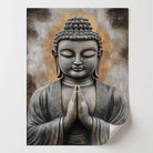 tableau bouddha rouge ambiance relaxation