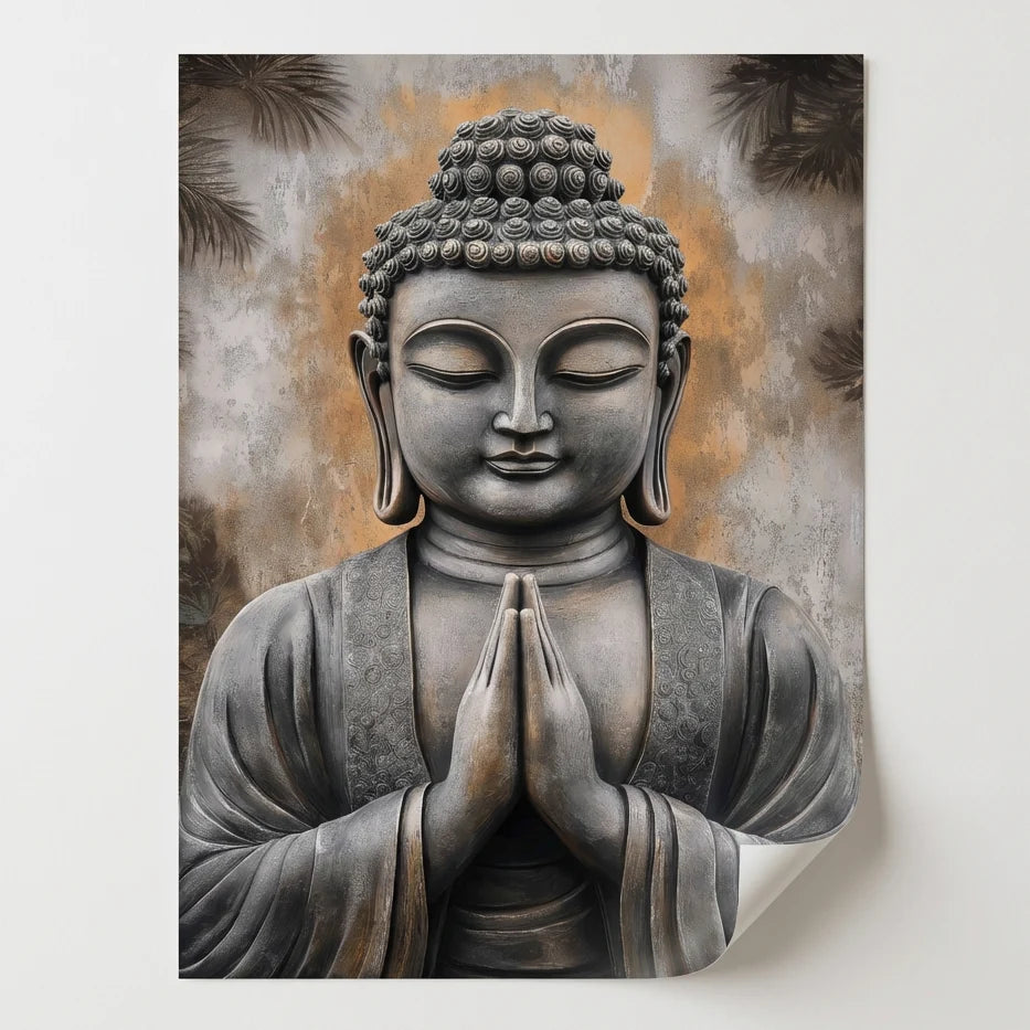 tableau bouddha rouge ambiance relaxation