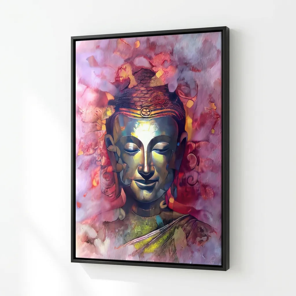 tableau bouddha zen moderne couleurs douces