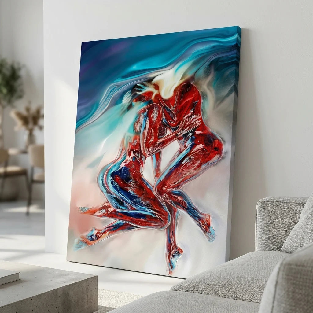 sensual abstract wall art , modern art