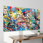 tableau graffiti life is beautiful décoration murale