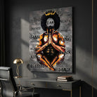 tableau motivation leader black plexiglas moderne