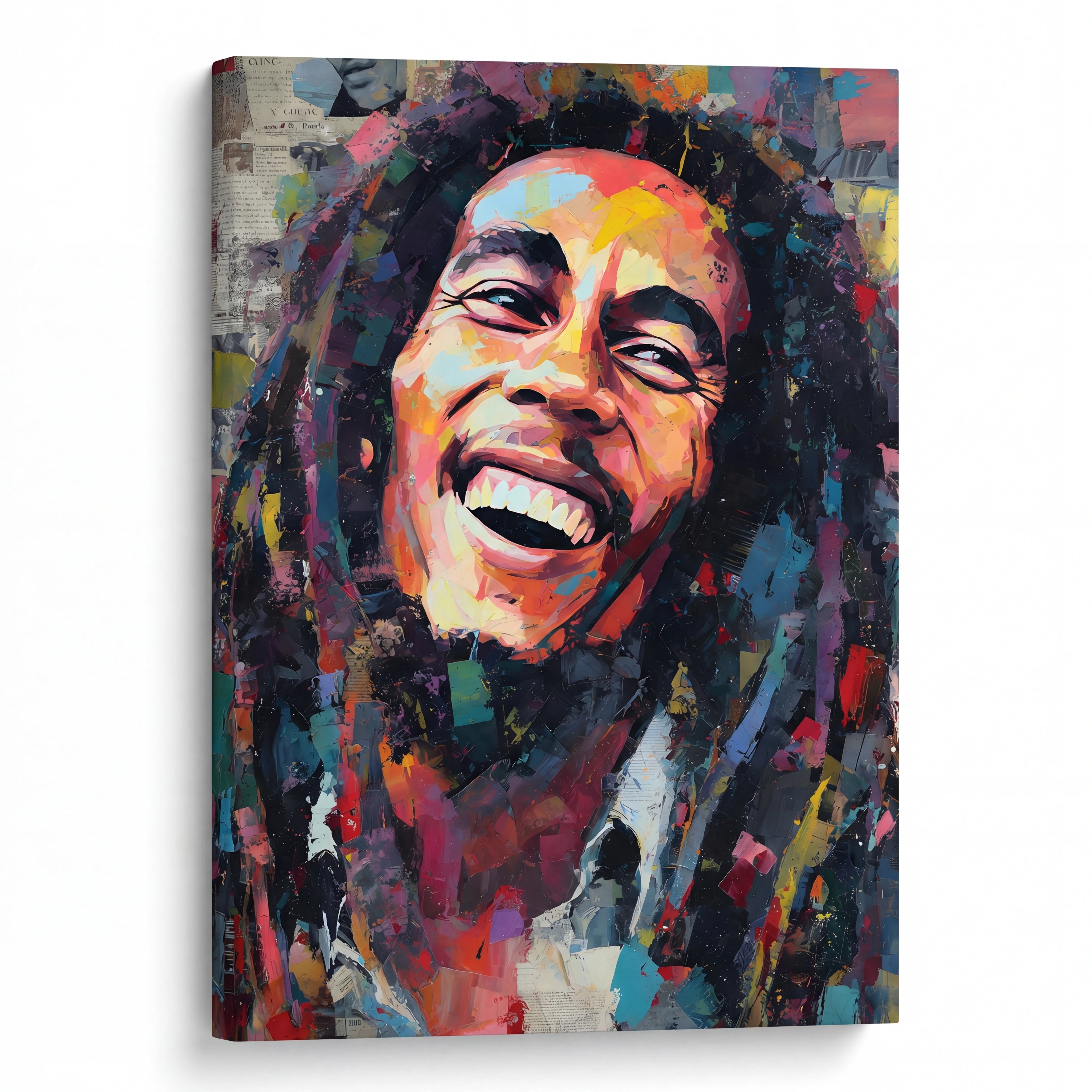 tableau pop art bob marley good vibes déco intérieure