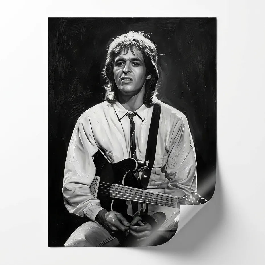 tableau portrait artistique goldman ambiance noir et blanc