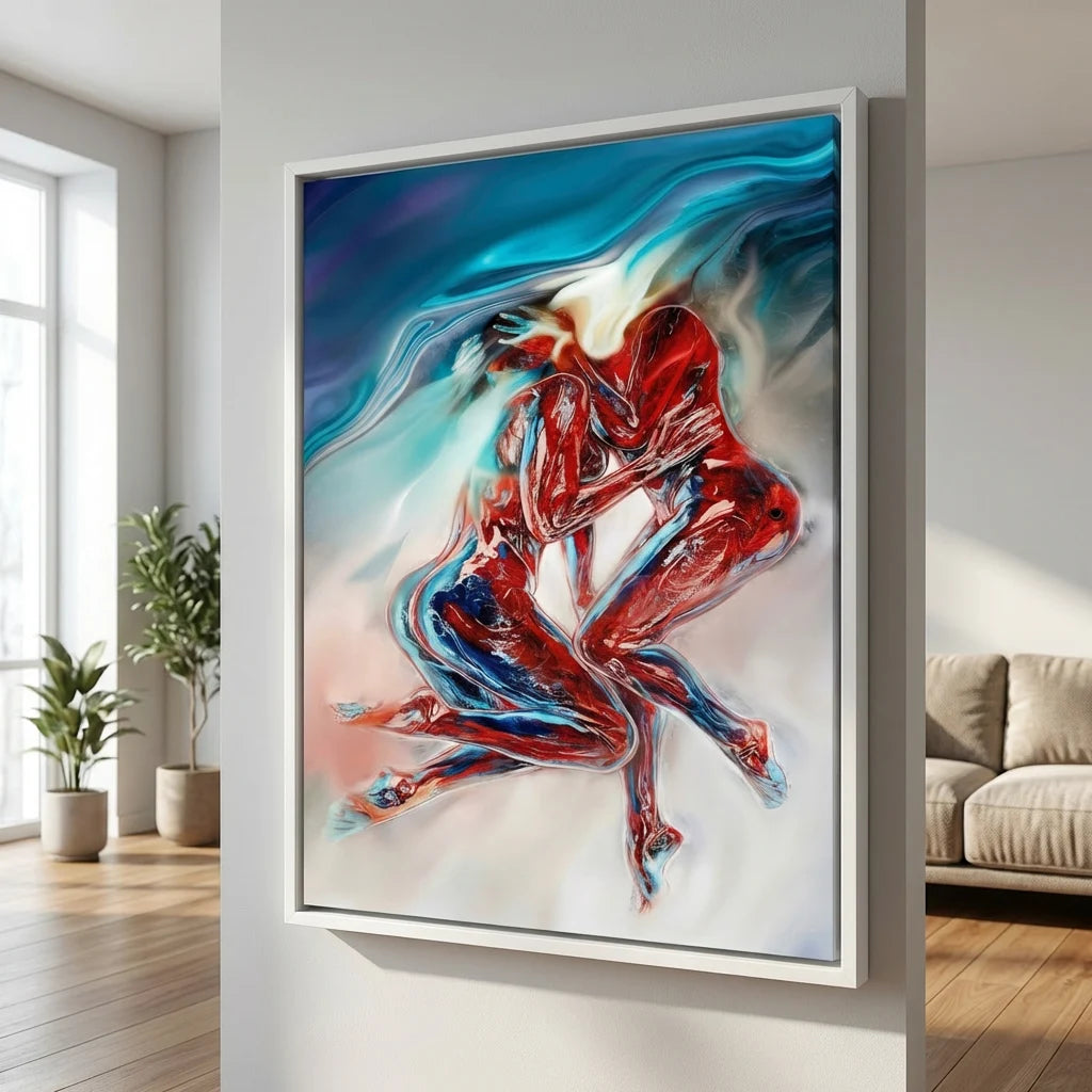 wall art abstract wall art in bright colors