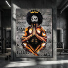 tableau street art homme puissant couronne