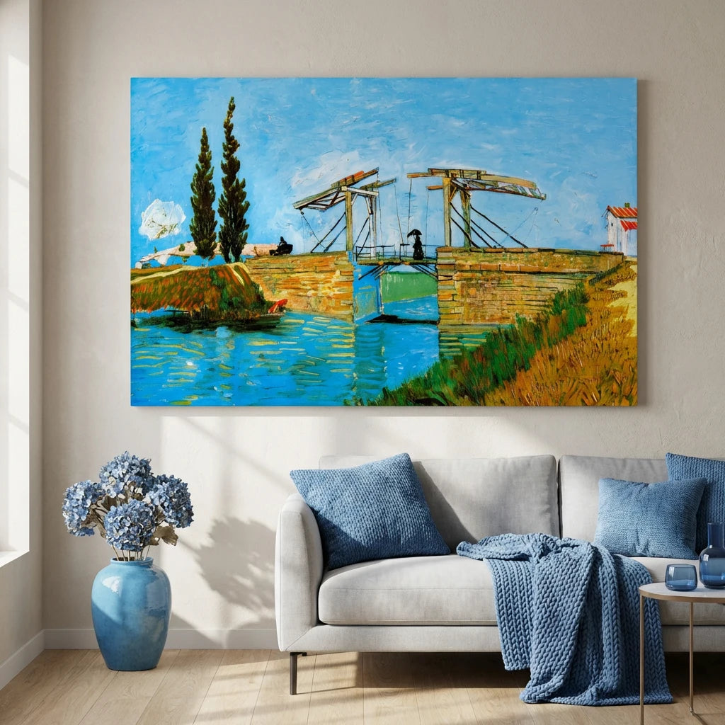 tableau van gogh pont de langlois reproduction paysage arles