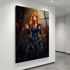 tableau mylene farmer plexiglas brillant moderne