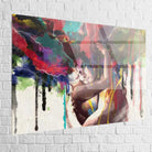 Tableaux Moderne le couple Amoureux 75x100cm / Plexiglas Toile Imprimée