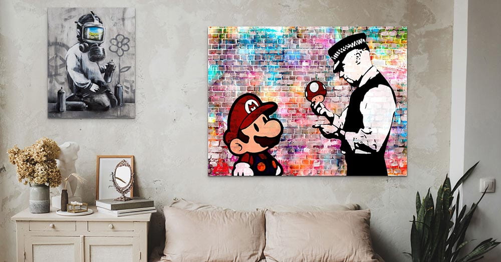 Street Art Canvas Bedroom