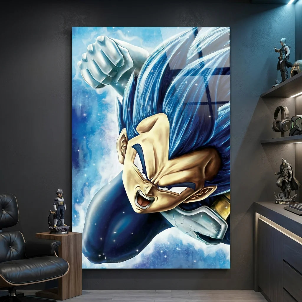 Œuvre murale Dragon Ball Sangoku & Vegeta style anime japonais