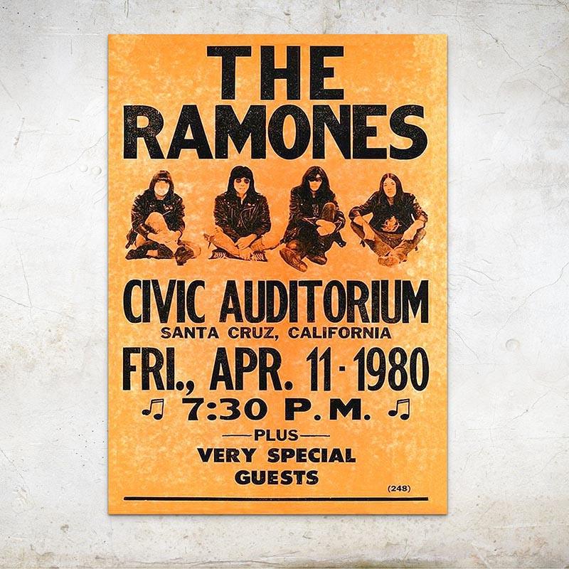Affiche Concert Ramones - Montableaudeco