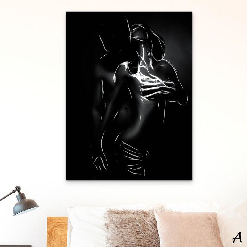 Tableau Sexy Le Noir et Blanc 2 Pi ces