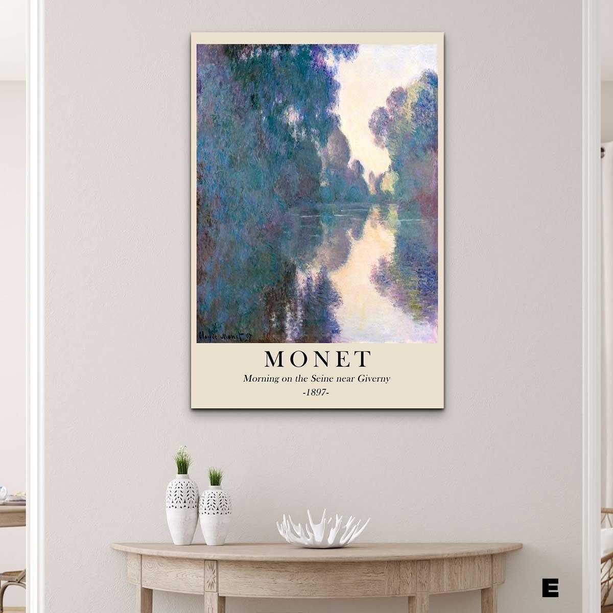 Affiche Claude Monet Vintage 9 Pièces - Montableaudeco