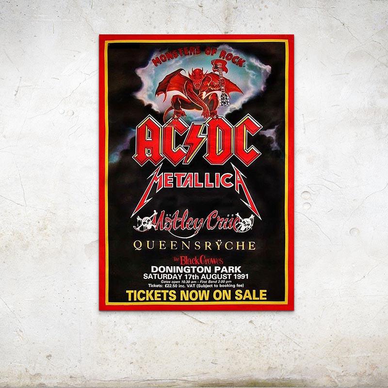 Affiche Concert ACDC - Montableaudeco