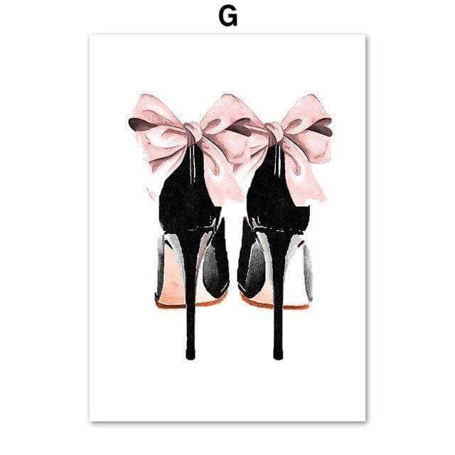 Affiche Fashion Luxe et Champagne 7 Pièces - Montableaudeco