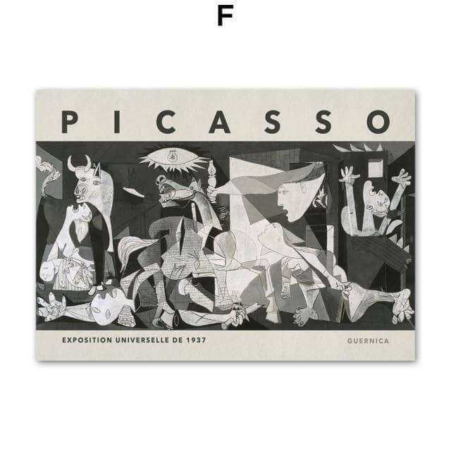 Affiche Picasso Vintage Expo Collection 8 Pièces - Montableaudeco