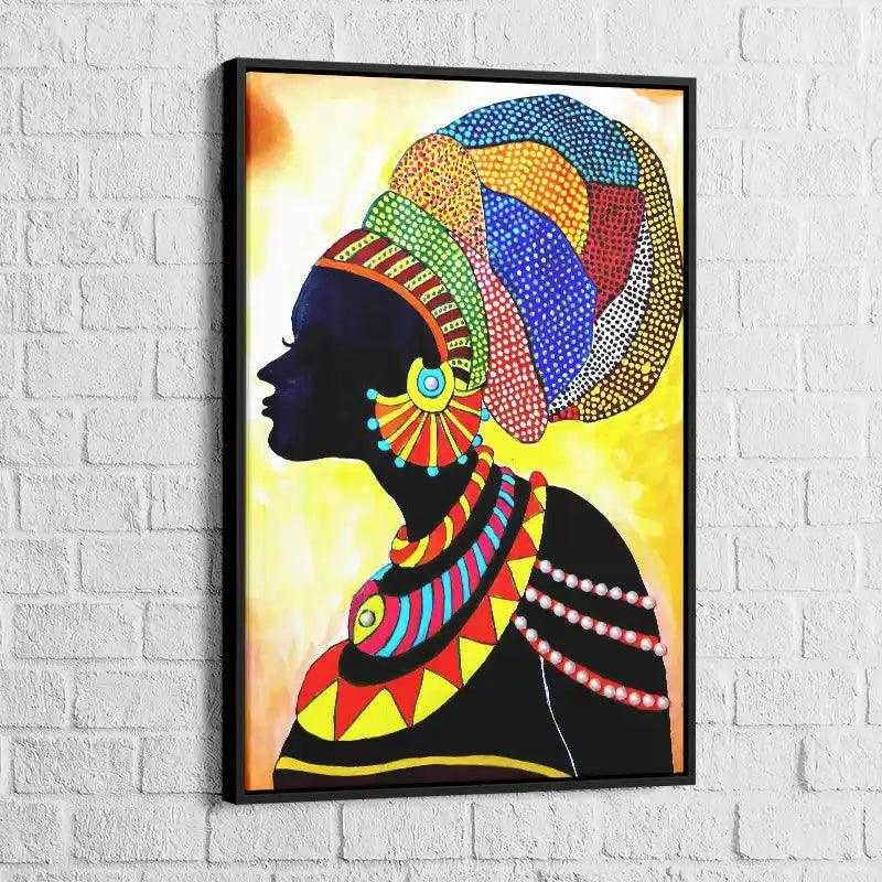 Tableau Afrique Femme Traditionnelle - Montableaudeco