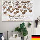 Individualisierte Tafel mit Familiennamen und Vornamen - Montableaudeco