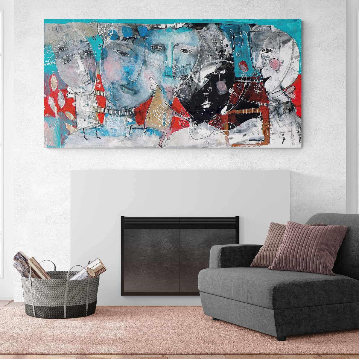 Abstract Painting The Call of the Angels – Montableaudeco