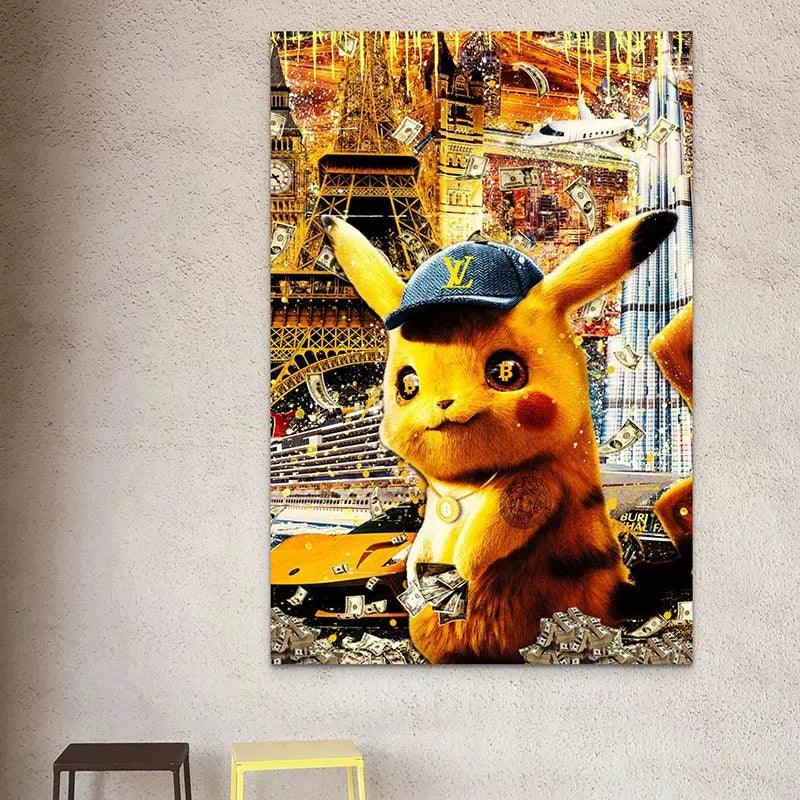 Peluche Pikachu trop heureux • Ma Peluche