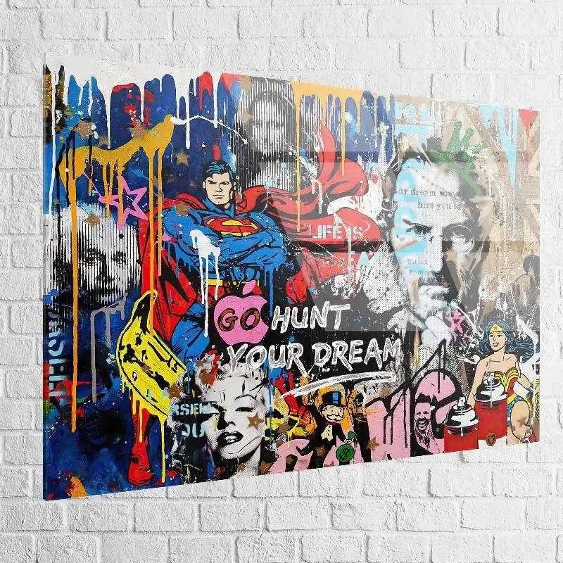 Tableau Street Art Steve Jobs - Montableaudeco
