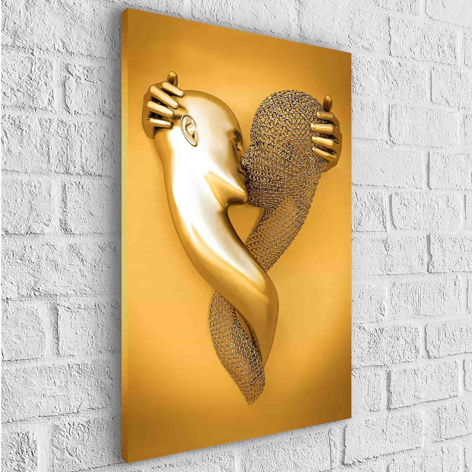 Tableau 3D Un Amour Or - Montableaudeco