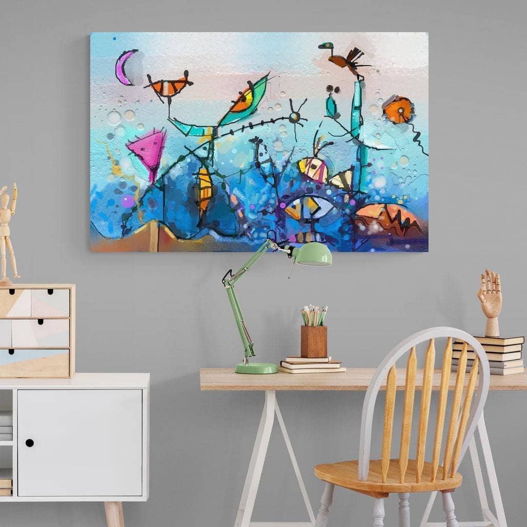 Tableau Abstrait L'aquarium - Montableaudeco