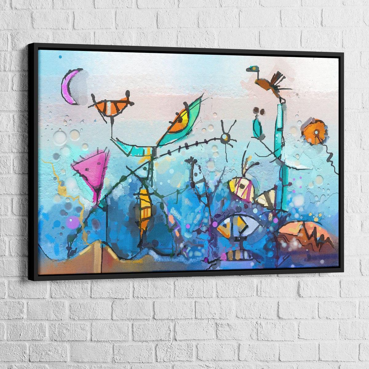 Tableau Abstrait L'aquarium - Montableaudeco