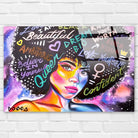 Tableau Afrique Femme Graffiti - Montableaudeco