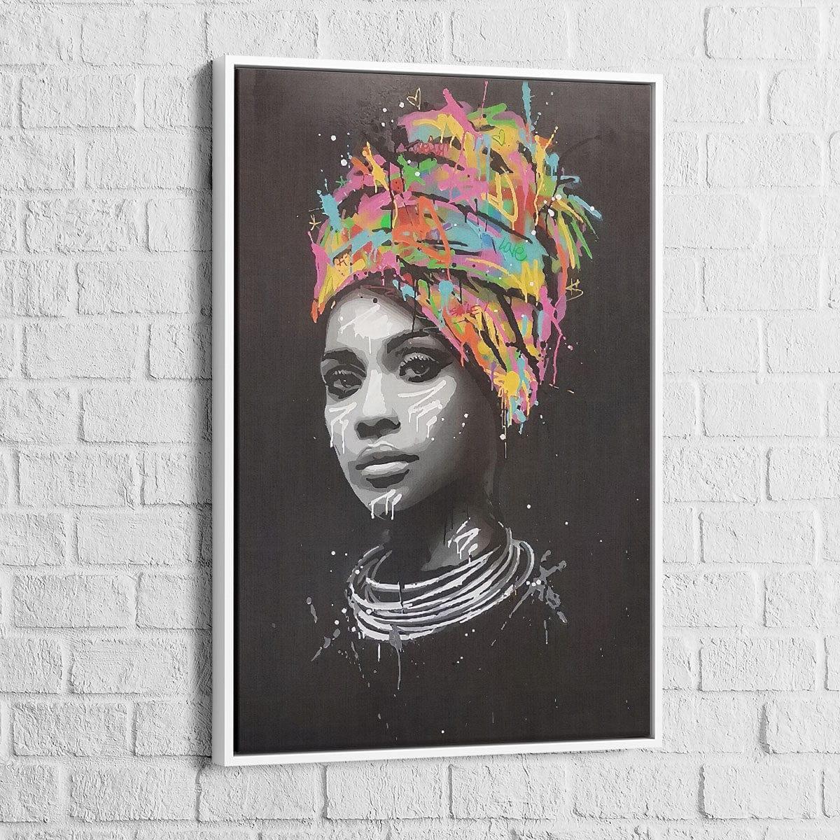 Tableau Afrique Femme Graffiti - Montableaudeco