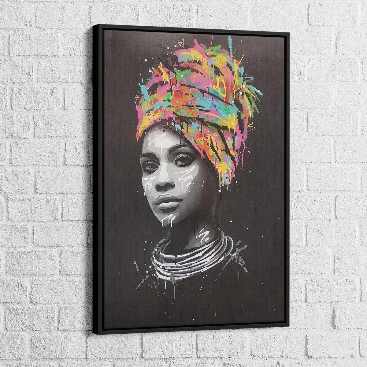 Tableau Afrique Femme Graffiti - Montableaudeco