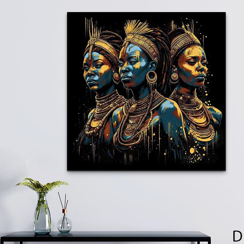 Tableau Afrique Femme Guerière Collection - Montableaudeco 6