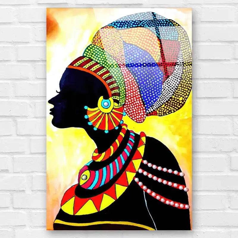 Tableau Afrique Femme Traditionnelle - Montableaudeco