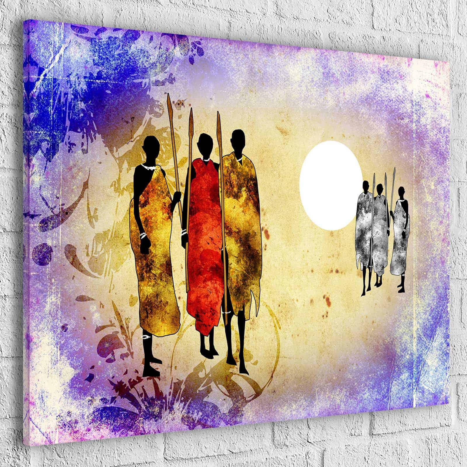 Tableau Afrique La Tribu du Soleil - Montableaudeco