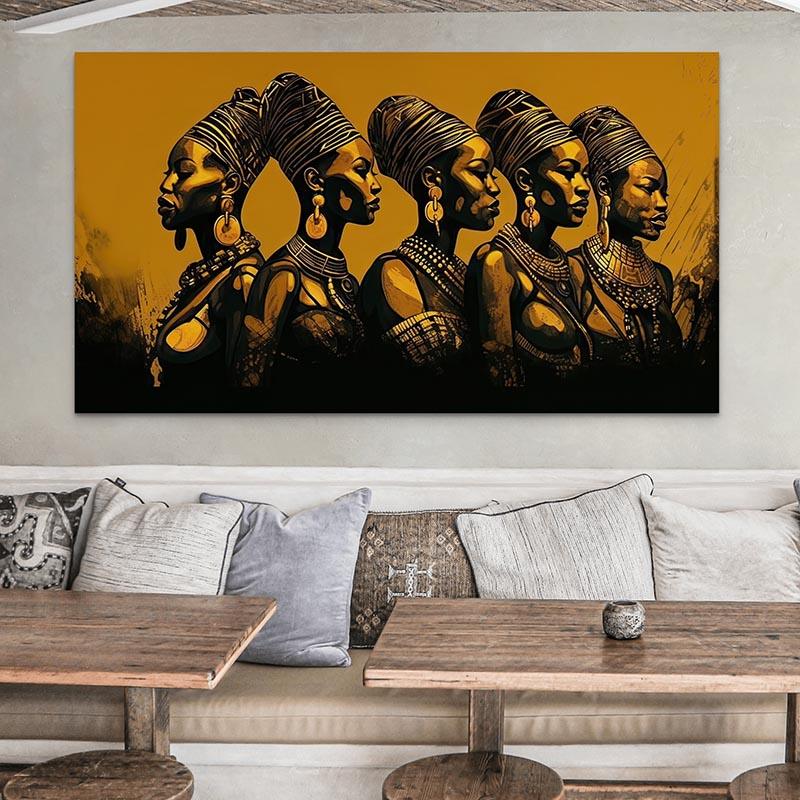 Tableau Afrique La Tribu Guerrière - Montableaudeco