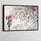 Tableau Banksy Butterfly - Montableaudeco