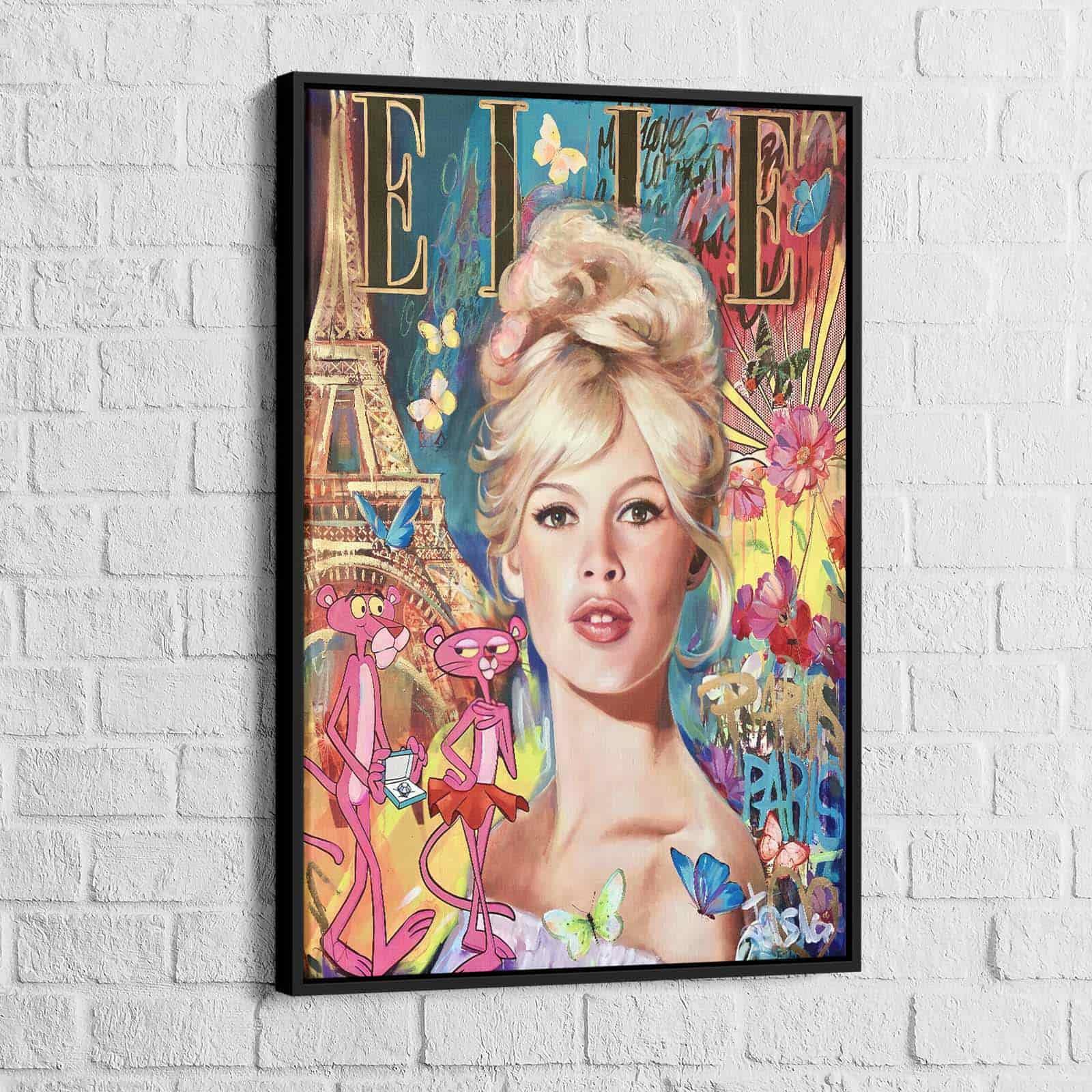 Tableau Bardot Graffiti - Montableaudeco