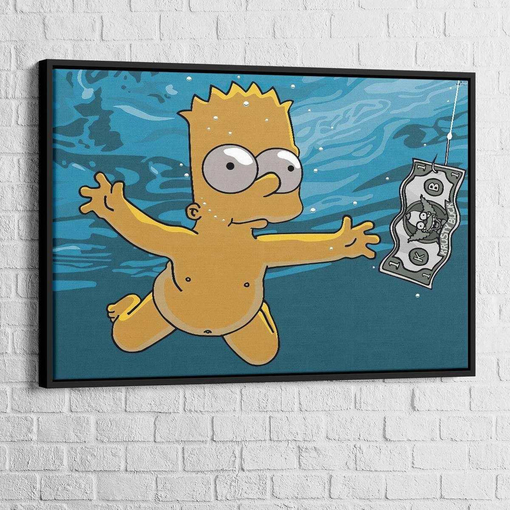 Tableau Bart Simpson Nirvana - Montableaudeco