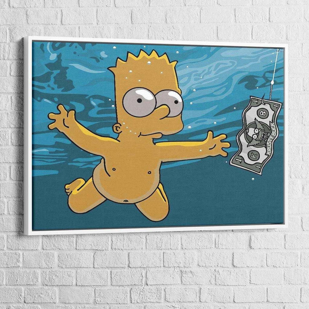Tableau Bart Simpson Nirvana - Montableaudeco