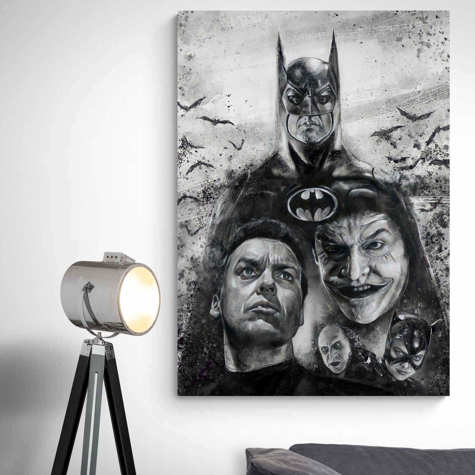 Tableau Batman Noir et Blanc - Montableaudeco