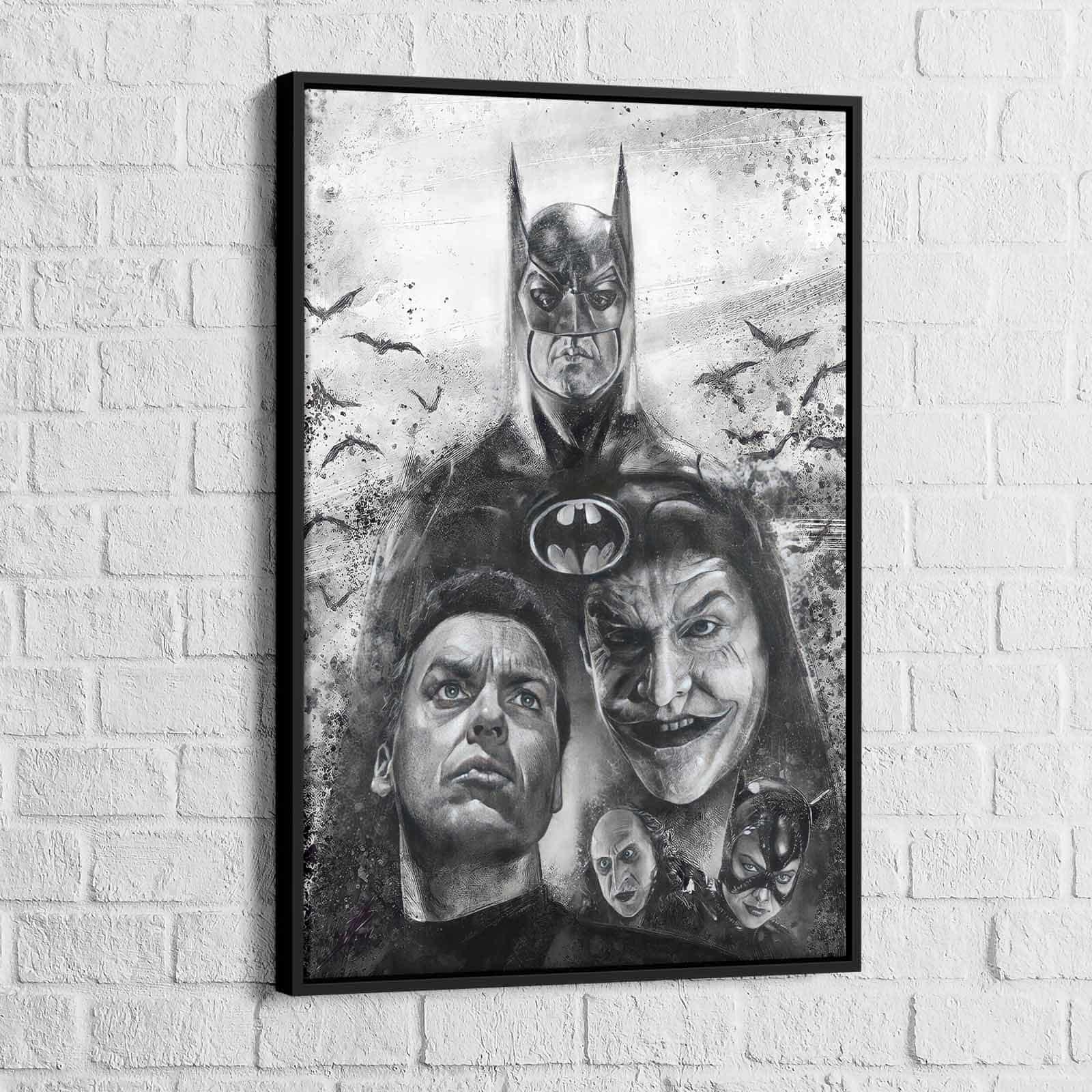 Tableau Batman Noir et Blanc - Montableaudeco