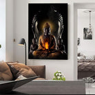 Tableau Bouddha Noir - Montableaudeco