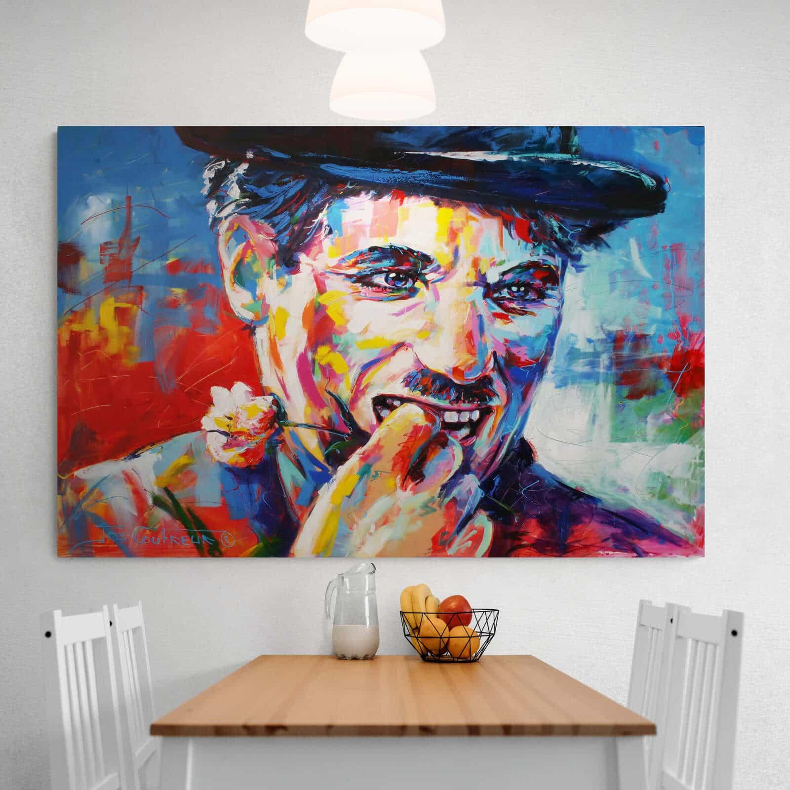 Tableau Charlie Chaplin SuperStar - Montableaudeco