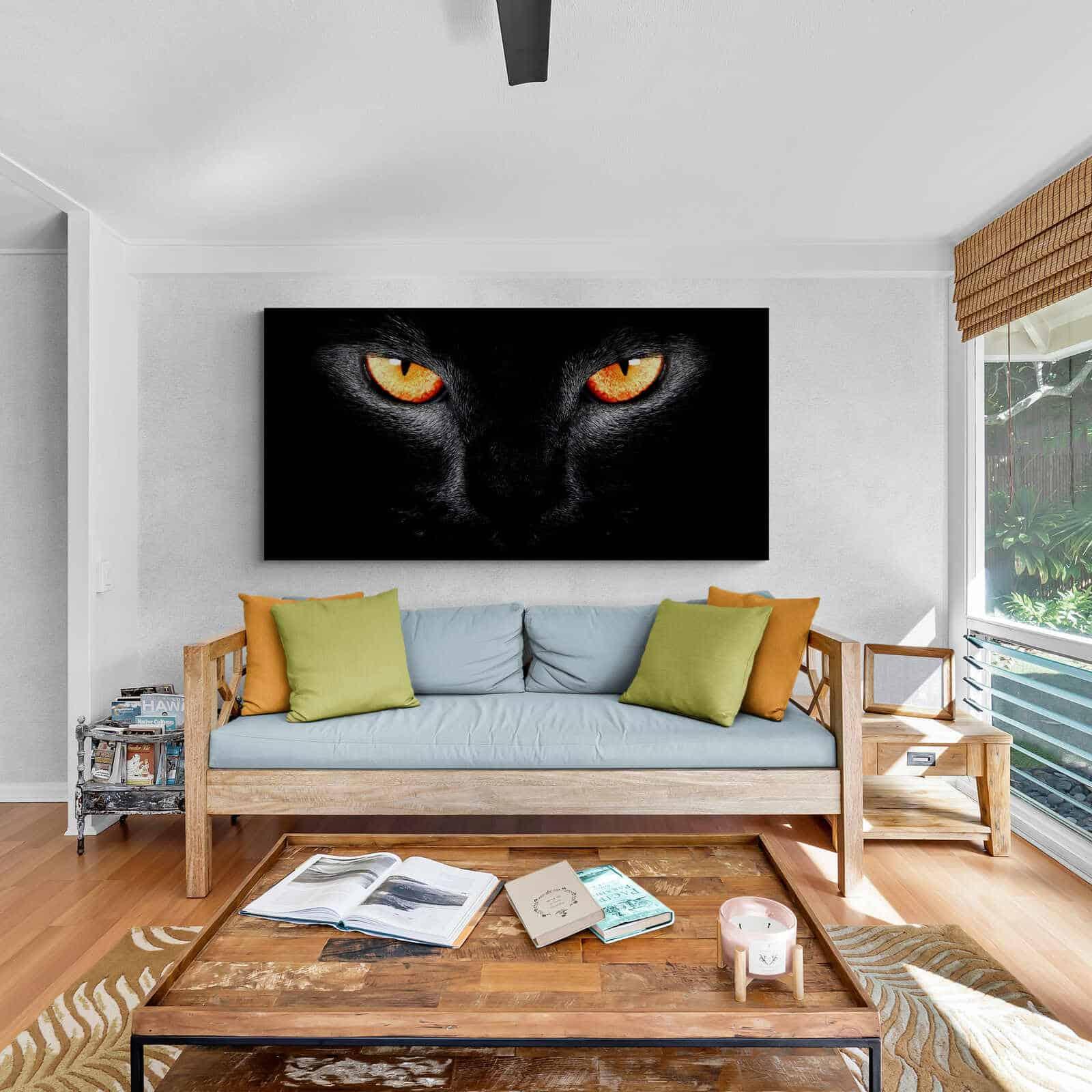 Tableau Chat Noir - Montableaudeco