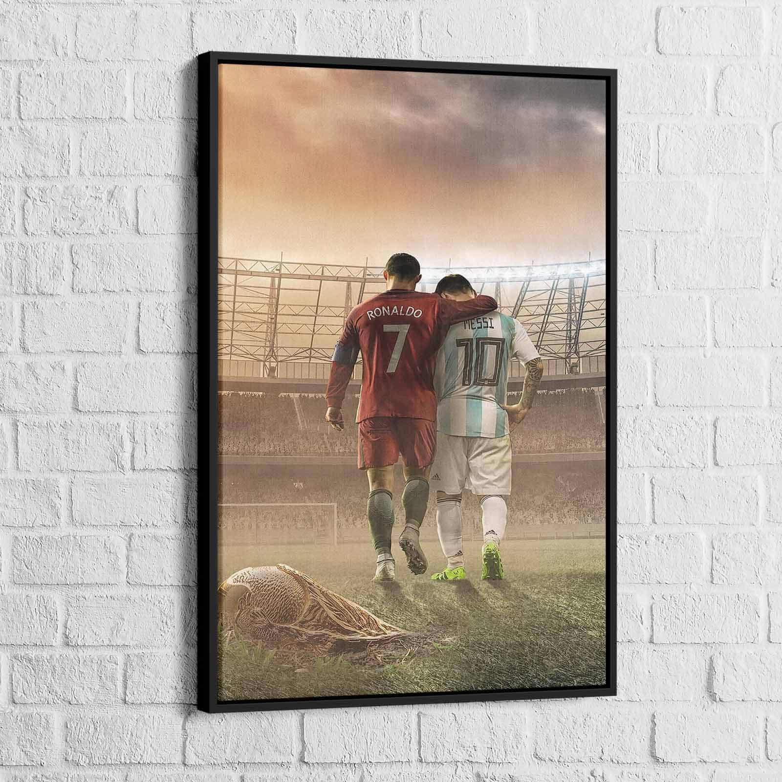 Tableau CR7 et Lionel Messi - Montableaudeco