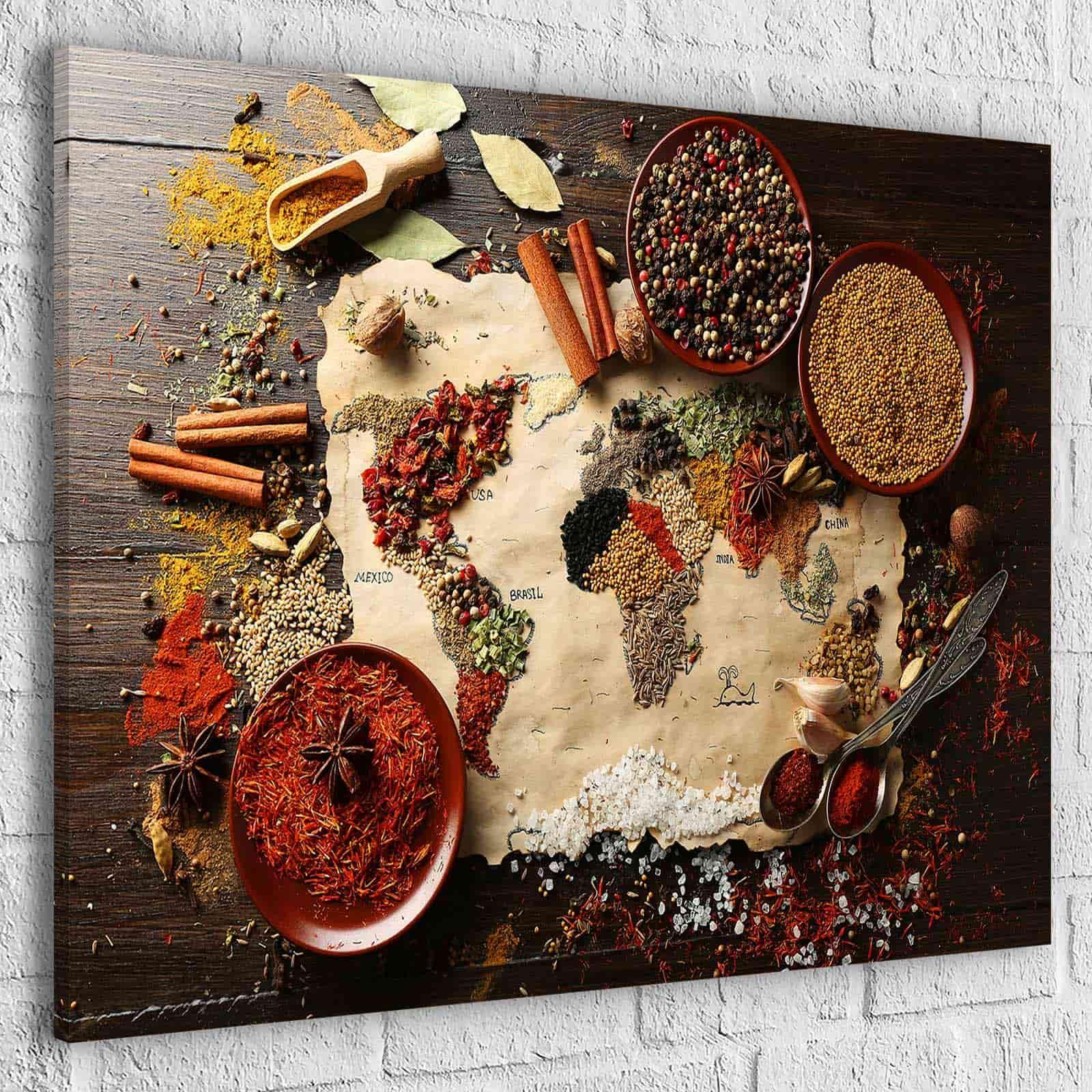 Tableau Cuisine | Carte du Monde | Profitez des Promos b