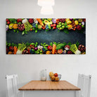 Tableau Cuisine Panoramique Épices et Légumes - Montableaudeco